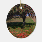 Oude appelboom keramisch ornament (Links)
