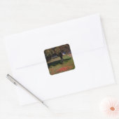 Oude appelboom vierkante sticker (Envelop)