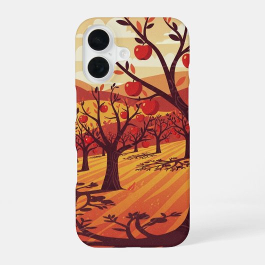 Oude appelboomgaard iPhone 16 hoesje (Achterkant)