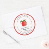Oude appelboter pot Inmaaklabel Ronde Sticker (Envelop)