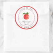 Oude appelboter pot Inmaaklabel Ronde Sticker (Tas)