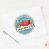 Oude appels uit de keuken van inmaaklabel ronde sticker (Envelop)
