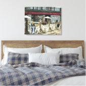 Oude Apple Box Cafe Waterverf Petaluma+Calif, Canvas Afdruk (Insitu (Slaapkamer))