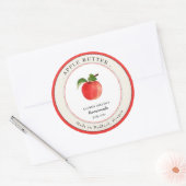 Oude Apple Butter pot etikettering voor inmaken Ronde Sticker (Envelop)