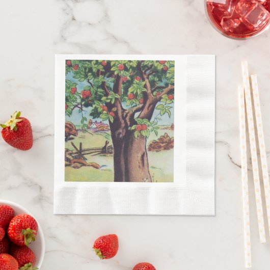 Oude Apple Tree Meadow Field Servetten (Insitu)