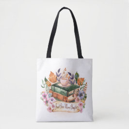 Oude aquarelboeken en koffie nog eentje meer tote bag