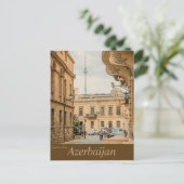 Oude architectuur in de Azerbeidzjan Baku Briefkaart (Staand voorkant)