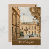 Oude architectuur in de Azerbeidzjan Baku Briefkaart (Voorkant / Achterkant)