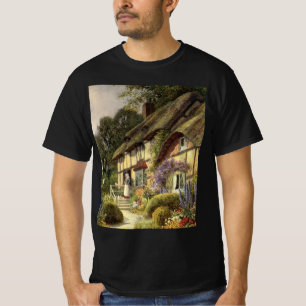 Oude architectuur, landhuis cottage t-shirt