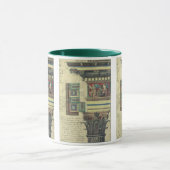 Oude architectuur, zuil met kroonlijstlijsten mok (Midden)