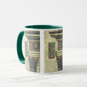 Oude architectuur, zuil met kroonlijstlijsten mok (Voorkant links)