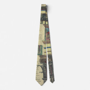 Oude architectuur, zuil met kroonlijstvorming stropdas