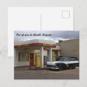 Oude Arizona-benzinestation Briefkaart (Voorkant / Achterkant)