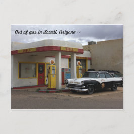 Oude Arizona-benzinestation Briefkaart