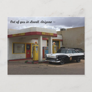 Oude Arizona-benzinestation Briefkaart