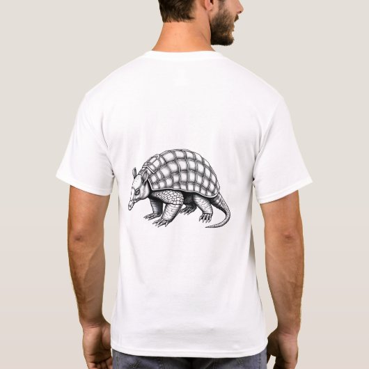 Oude Armadillo krijger T-shirt (Achterkant)