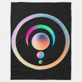 Oude Art Alien Rainbow Crop Circles Fleece Deken (Voorkant)
