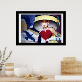 Oude Art Deco Poster (Keuken)