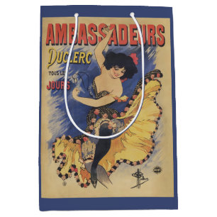 Oude Art Nouveau Danser Franse Poster Medium Cadeauzakje