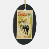 Oude Art Nouveau, Gladiator Cycles fietsen Keramisch Ornament (Rechts)