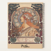 Oude Art Nouveau-posterontwerpen Planner (Achterkant)