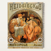Oude Art Nouveau-posterontwerpen Planner (Achterkant)