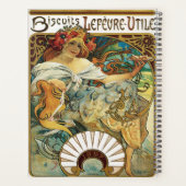 Oude Art Nouveau-posterontwerpen Planner (Achterkant)