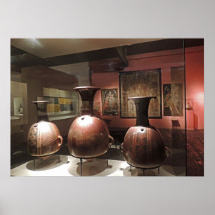 Oude artefacten in een Peruaans Museum Poster