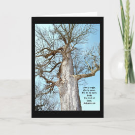 Oude Ash Zacharia 4:6 Bedankkaart