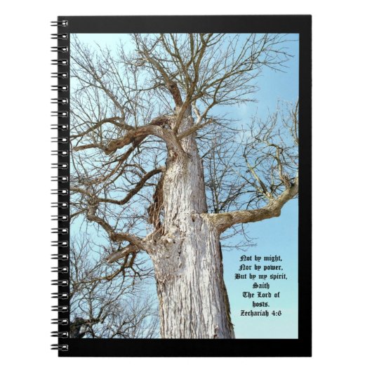 Oude Ash Zacharia 4:6 Notitieboek (Voorkant)