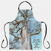 Oude Ash Zacharia 4:6 Schort (Voorkant)