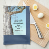 Oude Ash Zacharia 4:6 Theedoek (Quarter Fold)