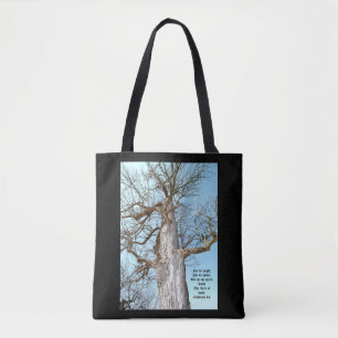 Oude Ash Zacharia 4:6 Tote Bag