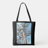 Oude Ash Zacharia 4:6 Tote Bag (Achterkant)