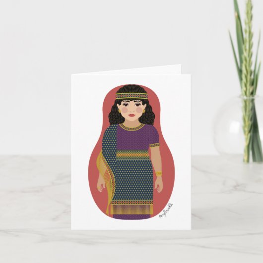 Oude Assyrische Matroesjka Kaart (Voorkant)