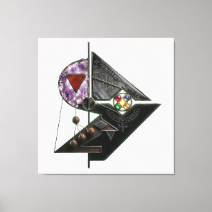 Oude Astrale Detector / Etude №19 Canvas Afdruk