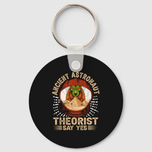 Oude Astronaut Theorist Zeg Ja _ Egyptisch Sleutelhanger