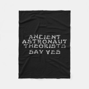 Oude Astronaut Theoristen Zeggen Ja Grappig Alien_ Fleece Deken
