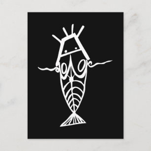 Oude astronauten briefkaart