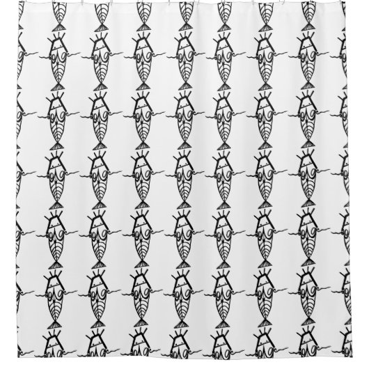 Oude astronauten douchegordijn (Voorkant)