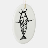 Oude astronauten keramisch ornament (Rechts)