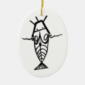 Oude astronauten keramisch ornament (Voorkant)