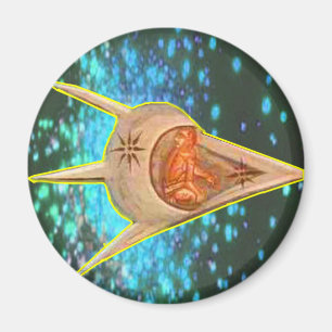 Oude astronauten magneet