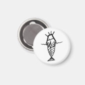 Oude astronauten magneet (Voorkant / Achterkant)