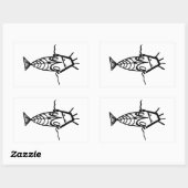 Oude astronauten rechthoekige sticker (Vel)