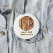 Oude astronauten ronde button 4,0 cm (In situ)