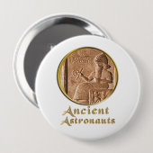 Oude astronauten ronde button 4,0 cm (Voorkant /achterkant)