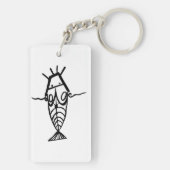 Oude astronauten sleutelhanger (achterkant)