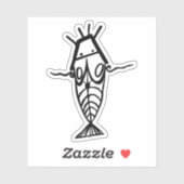 Oude astronauten sticker (Vel)