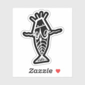 Oude astronauten sticker (Vel)